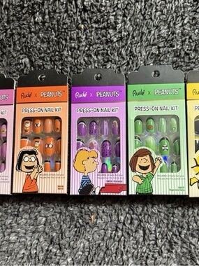 Rude X Peanuts Limited Edition Press On Nails 5 Styles NIB